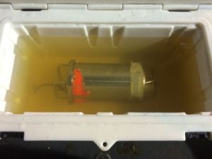 COURTESY OF THE NTSB El Faro voyage data recorder in fresh water on the USNS Apache