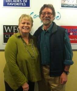 Melinda Gallant and artist Michael Magyar from the First Night Sandwich committee.