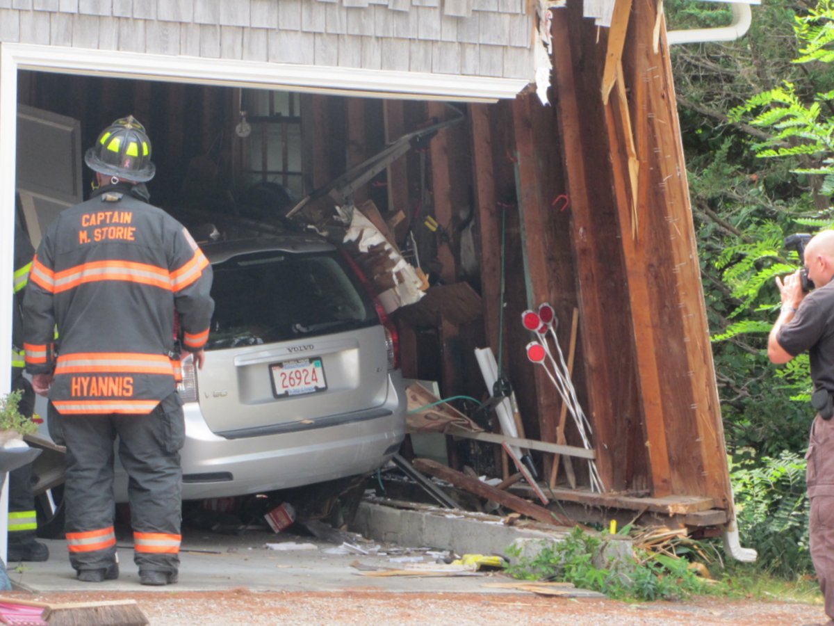 Volvo Cape Cod >> Car crashes into garage of house in Hyannis - CapeCod.com Volvo Cape Cod >> Car crashes into garage of house in Hyannis - CapeCod.com
