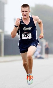 Massachusetts Maritime Academy co-captain Jake MacVarish posted a second place finish to help lead the Bucs to the Fuller Invitational title Saturday. MMA Athletics Photo 