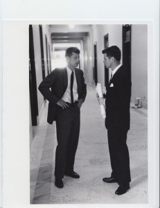 COURTESY JOHN F. KENNEDY HYANNIS MUSEUM President John F. Kennedy consults with his brother Attorney General Robert F. Kennedy.