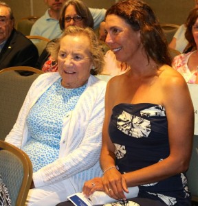 CCB MEDIA PHOTO Ethel Kennedy and her daughter-in-law Victoria Kennedy, wife of her son Max, at a talk by her son Robert F. Kennedy Jr.