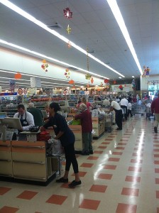 The Market Basket in Sagamore is full of shoppers on Thursday, September 5.