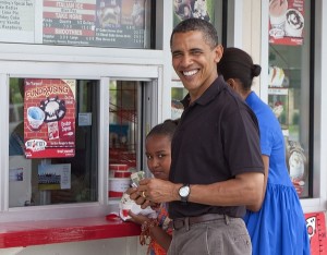 Photo by Mark Wallheiser/Getty Images The Obama family on vacation.