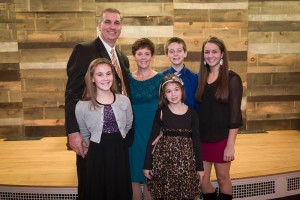 America's Hometown Thanksgiving Executive Director Olly deMacedo and his family.