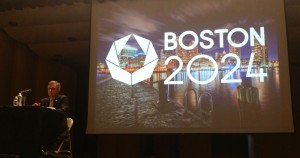 CCB MEDIA PHOTO Organizers of the bid to hold the 2024 Olympics in Boston held a meeting in Hyannis last night.