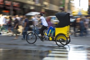 Pedicabs have been allowed for many years in New York City.