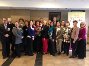 The committee in charge of Philanthropy Day on Cape Cod poses at the Resort and Conference Center in Hyannis.