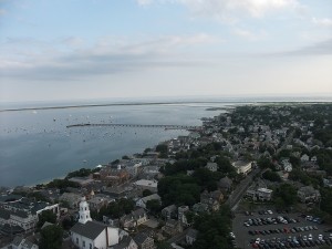 The view from the top of the Pilgrim Monument.
