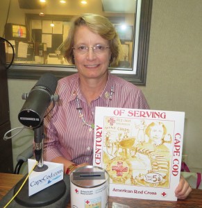 CCB MEDIA PHOTO Hilary Greene, executive director of the Cape's Red Cross chapter, prepares for the organization's 100th birthday.