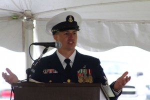 CCB MEDIA PHOTO New Commander in Charge at Coast Guard Chatham Corbin Ross.