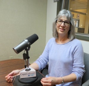 CCB MEDIA PHOTO Sally Gunning of the Brewster Historical Society talks about the society's purchase of the Captain Elijah Cobb House.