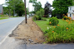 CCB MEDIA PHOTO Neighbors on Lakeview Avenue returned home after work to find that sidewalks on the street had been removed as part of a DPW repair project.