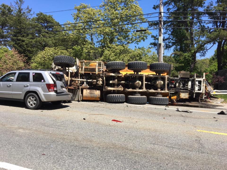 New details released in Wellfleet cement mixer rollover crash