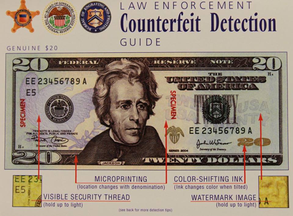 Counterfeit 20 bill passed in Wellfleet