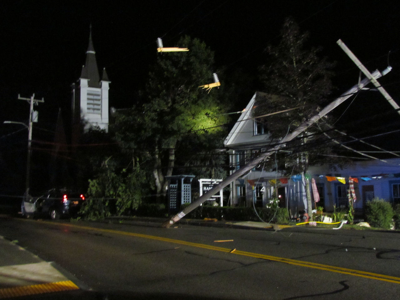 VIDEO: Car vs pole knocks out power, closes Main St. in Wellfleet ...