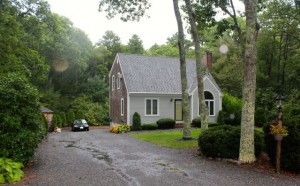 CCB MEDIA PHOTO Mashpee Superintendent of Schools Brian Hyde is accused of trespassing at this home on Winslow Way, while he was trying to determine the residency of a student.