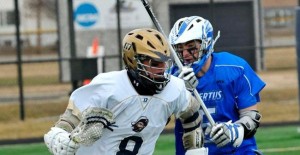 Mass Maritime Academy's Patrick Kearney played a key role in the Buccaneers' season-opening win yesterday versus Saint Joseph's (Maine) at Clean Harbors Stadium in Buzzards Bay. Photo courtesy of MMA Athletics