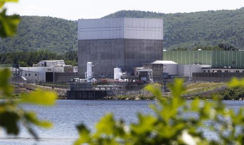 FILE - In this June 19, 2013 file photo, the Vermont Yankee Nuclear Power Station sits along the banks of the Connecticut River in Vernon, Vt. Its owner, Entergy Corp., said it is closing the plant for economic reasons, and is expected to be disconnect from the regional power grid. (AP Photo/Toby Talbot, File)